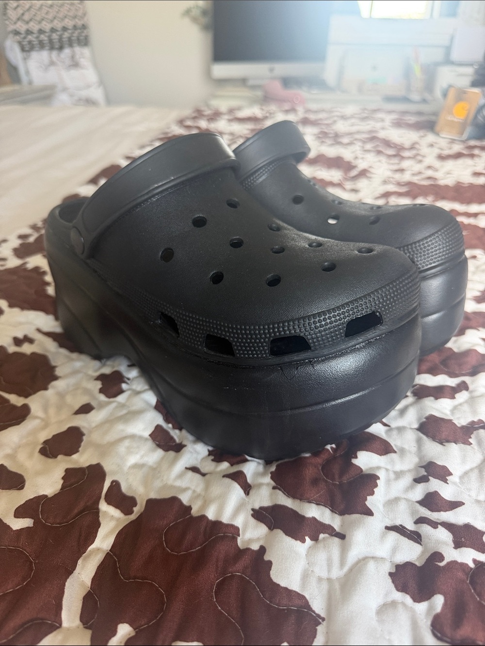 Black Platform Clogs